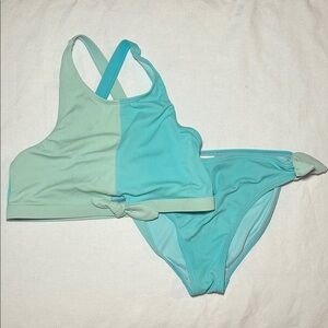 Angel Aqua and Turquoise Kids Bikini